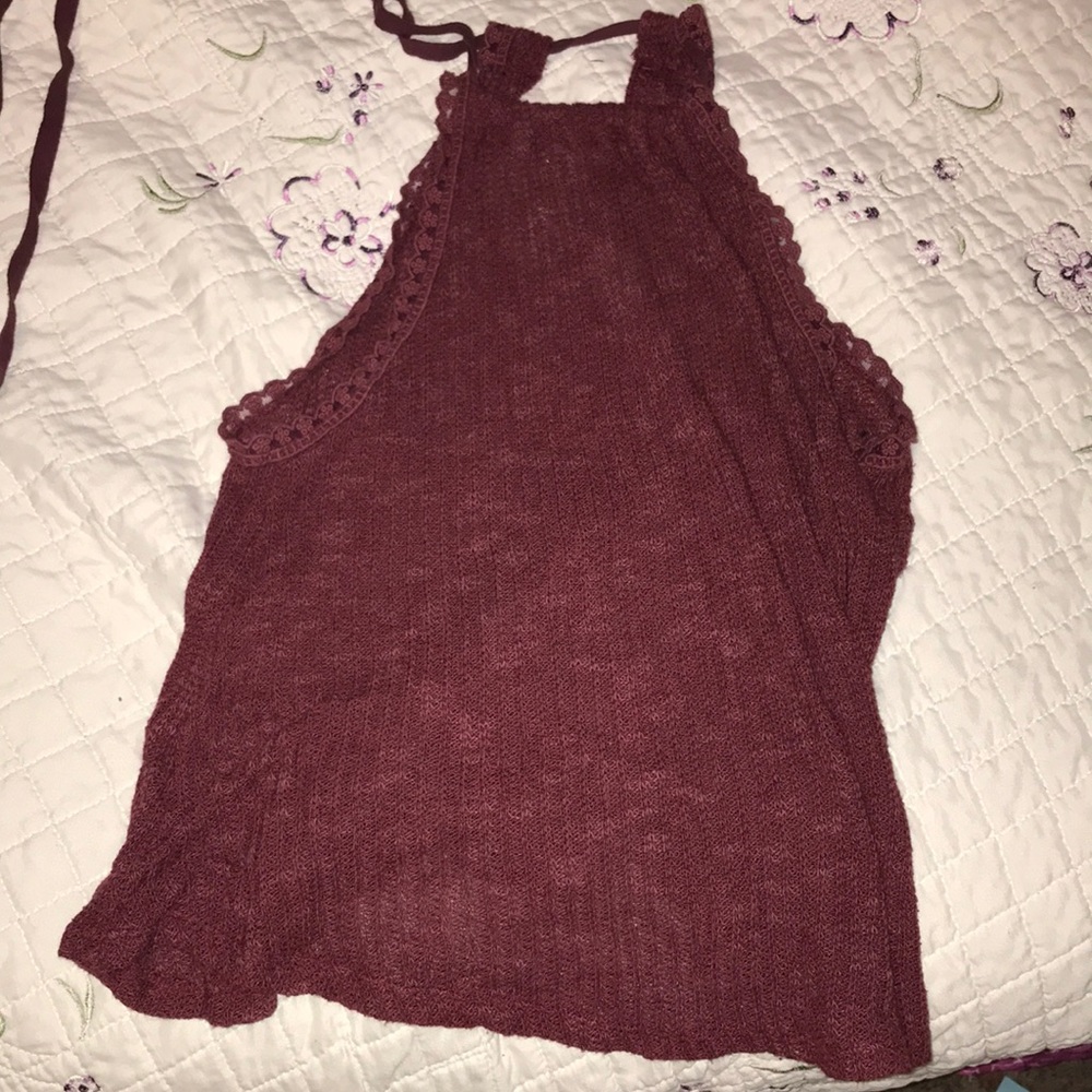 Maroon Halter top